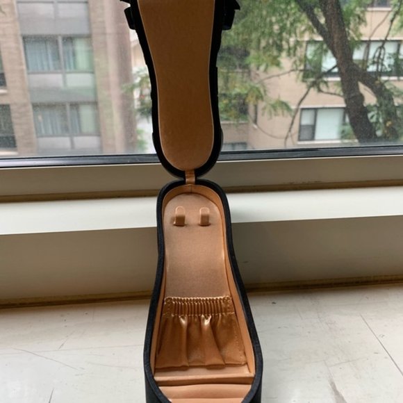 NWOT Pink Heart Designs Jewellery Shoellery Box - Picture 3 of 4